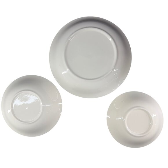 Vintage Royal Wilton Rose Porcelain Dinnerware Set / 3 Bowls with 22K Gold Trim - Picture 4 of 9